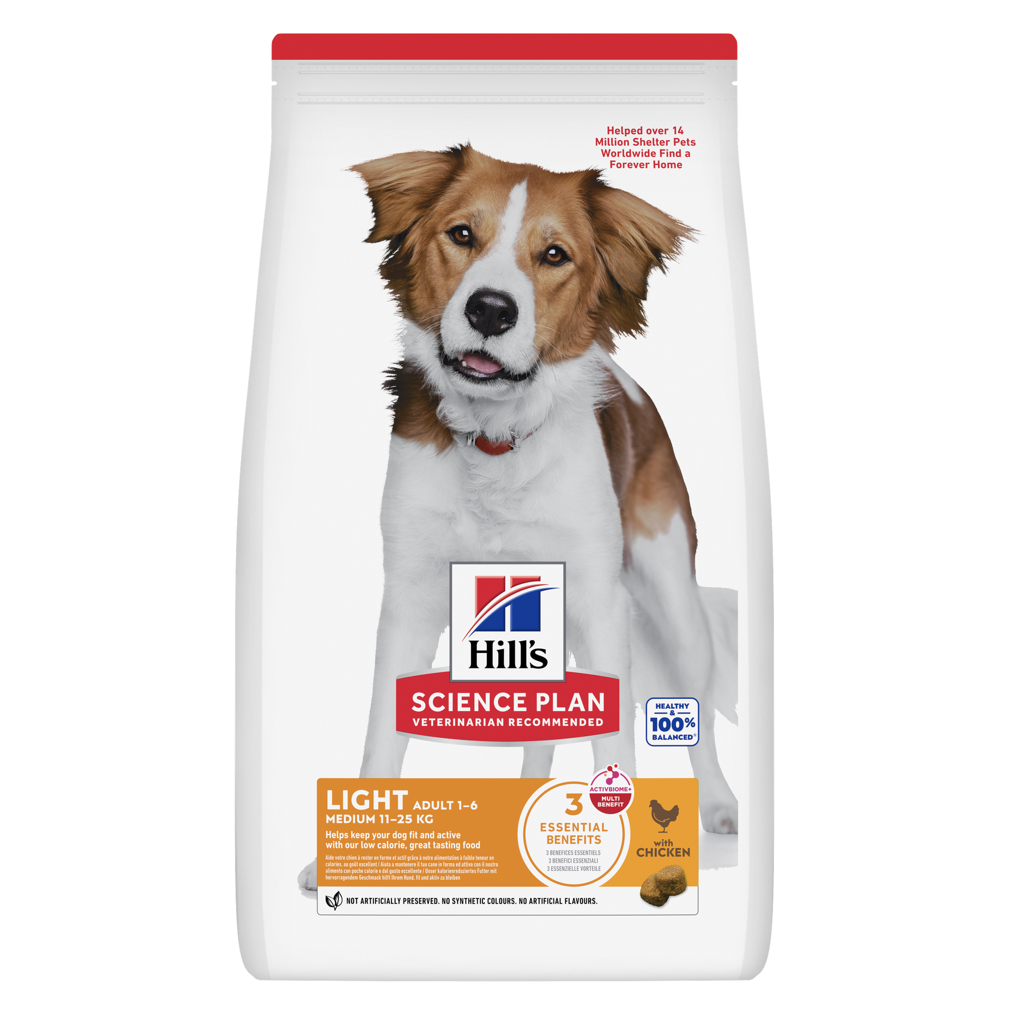 Hill's hund Adult light medium chicken 12kg