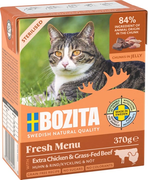 Bozita Sterilised Kyckling/Nöt i gelé 370g