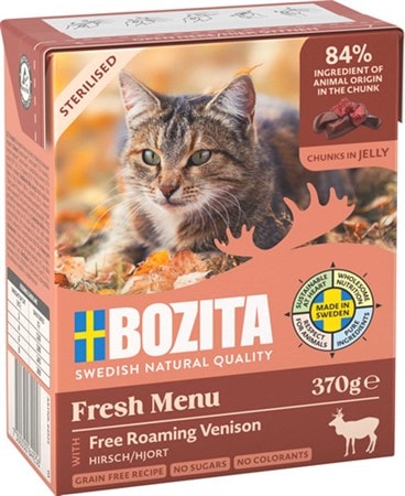 Bozita Våtfoder Katt 6x370g i gele olika sorter