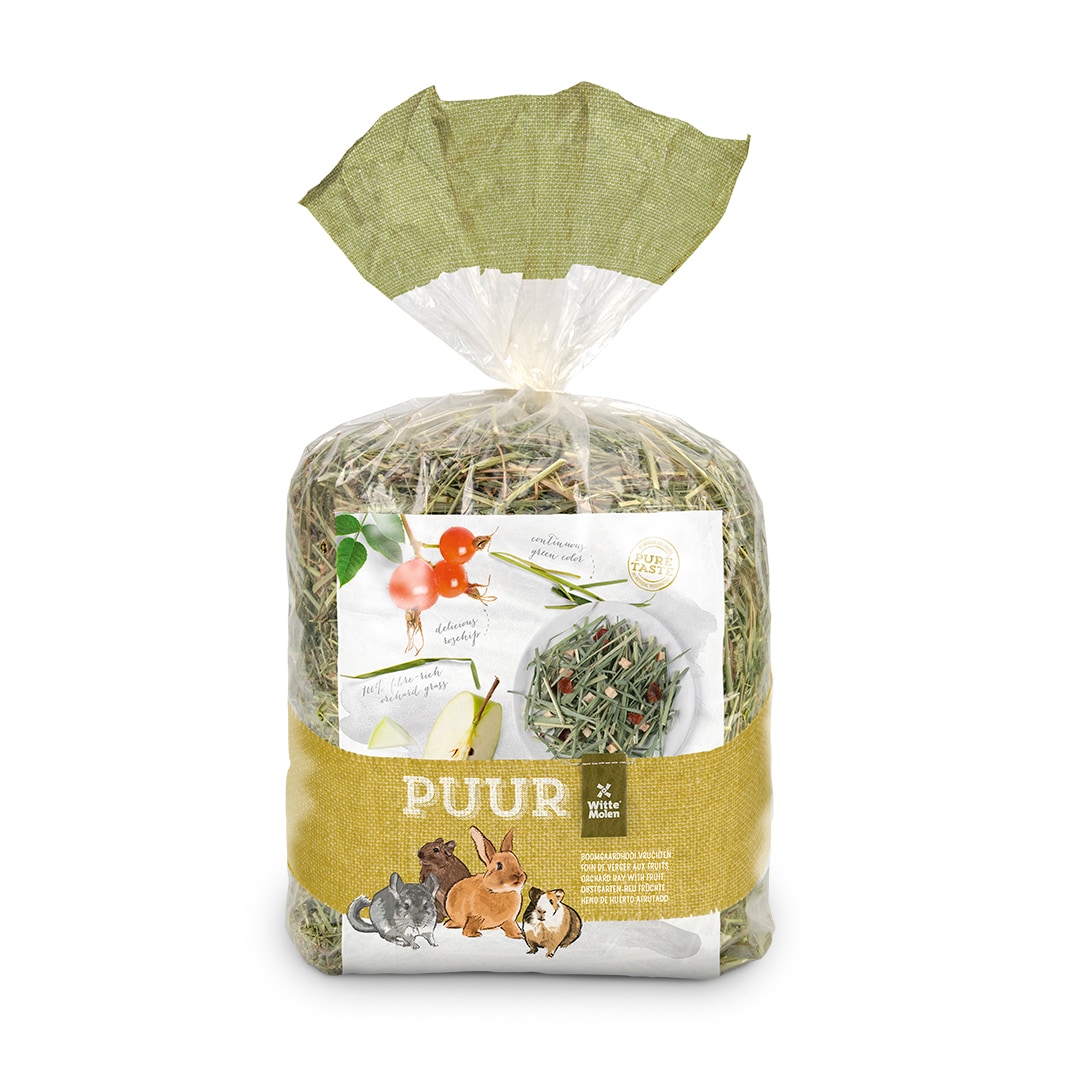Puur Orchard hö med frukt 500g