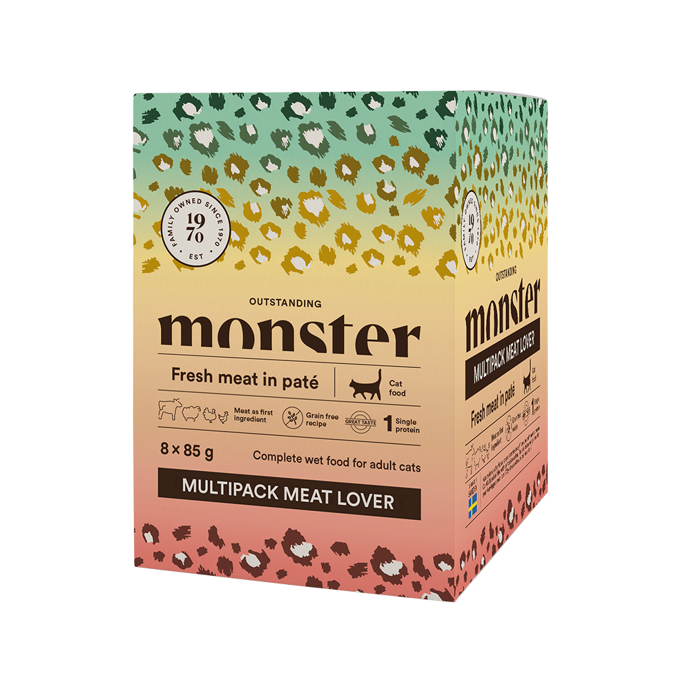 Monster Cat Adult Multipack Meat Lover 8x85g