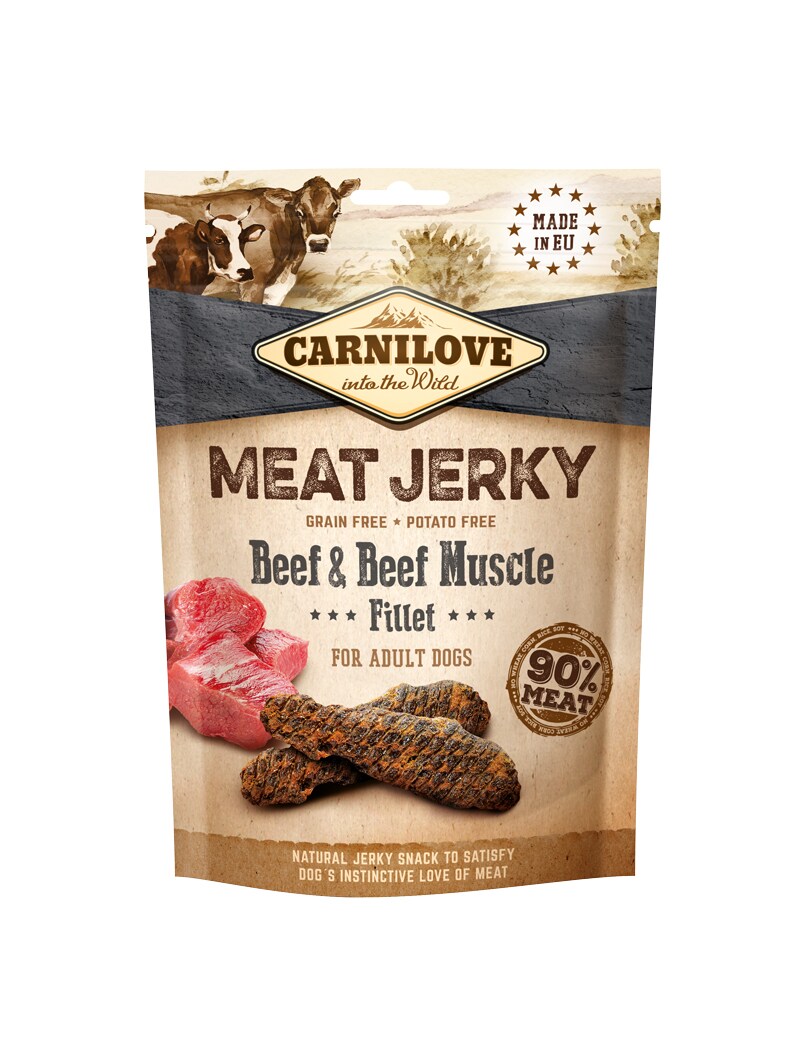 Carnilove Jerky Beef/Beef muscle 100g