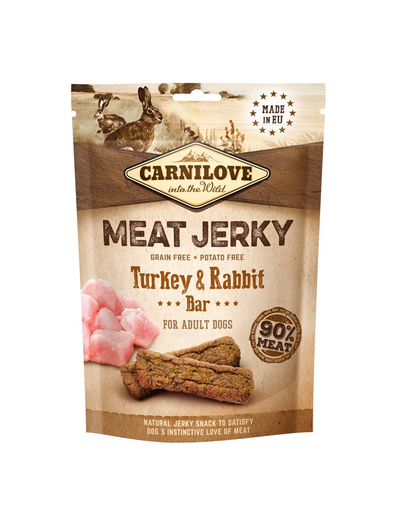 Carnilove Jerky Turkey/Rabbit 100g
