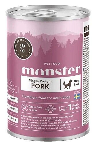 Monster Våt Single Protein Pork 400g