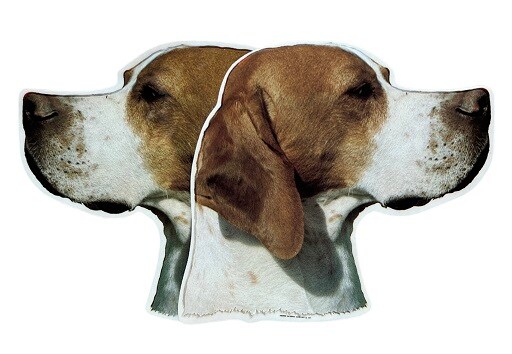 Dekal Hund medium 2-pack - Pointer huvud