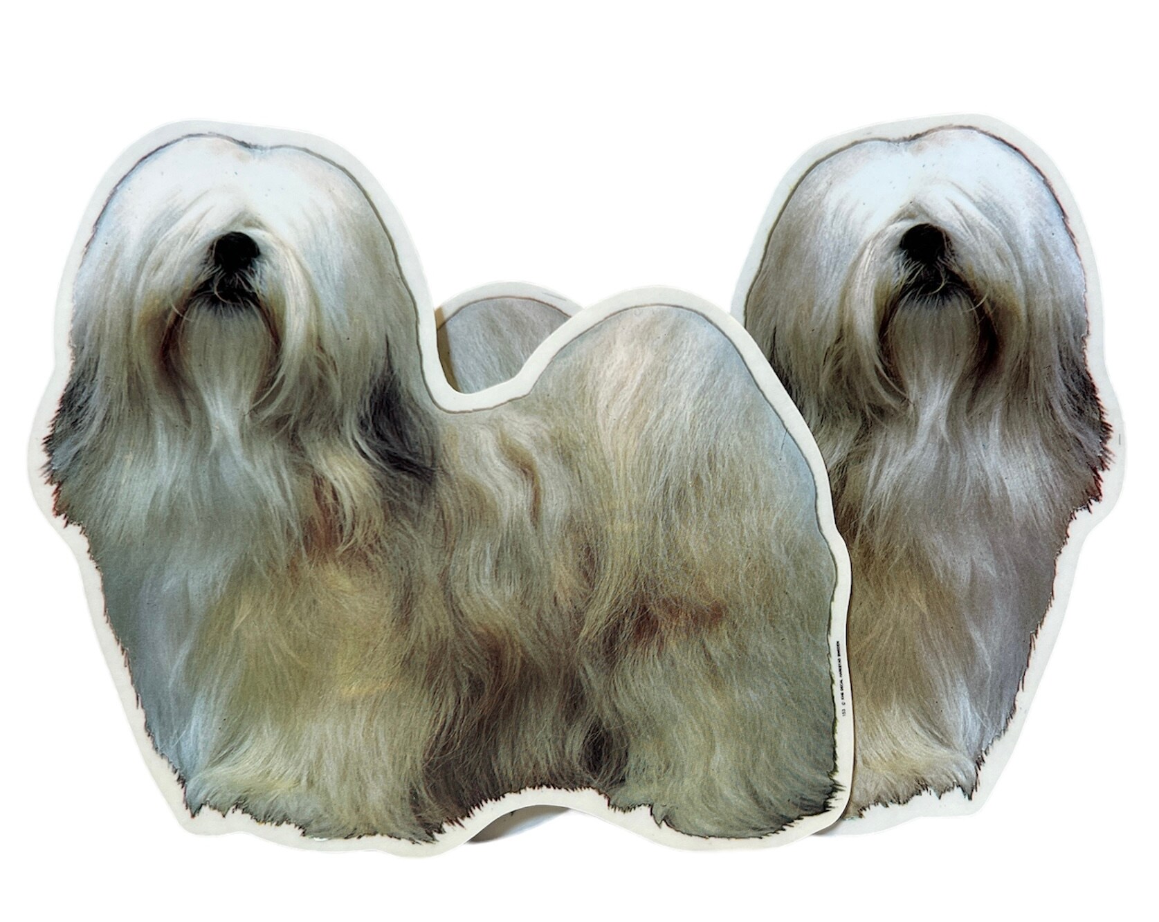 Dekal Hund medium 2-pack - Lhasa Apso ljus helkropp