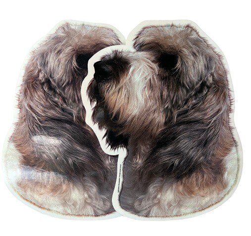 Dekal Hund medium 2-pack - Basset Griffon Vendeén huvud