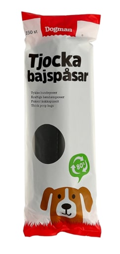 Tjocka bajspåsar 150-pack