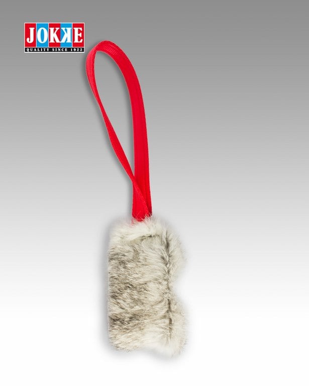 Jokke Motiveringsleksak liten med kaninskinn och pip