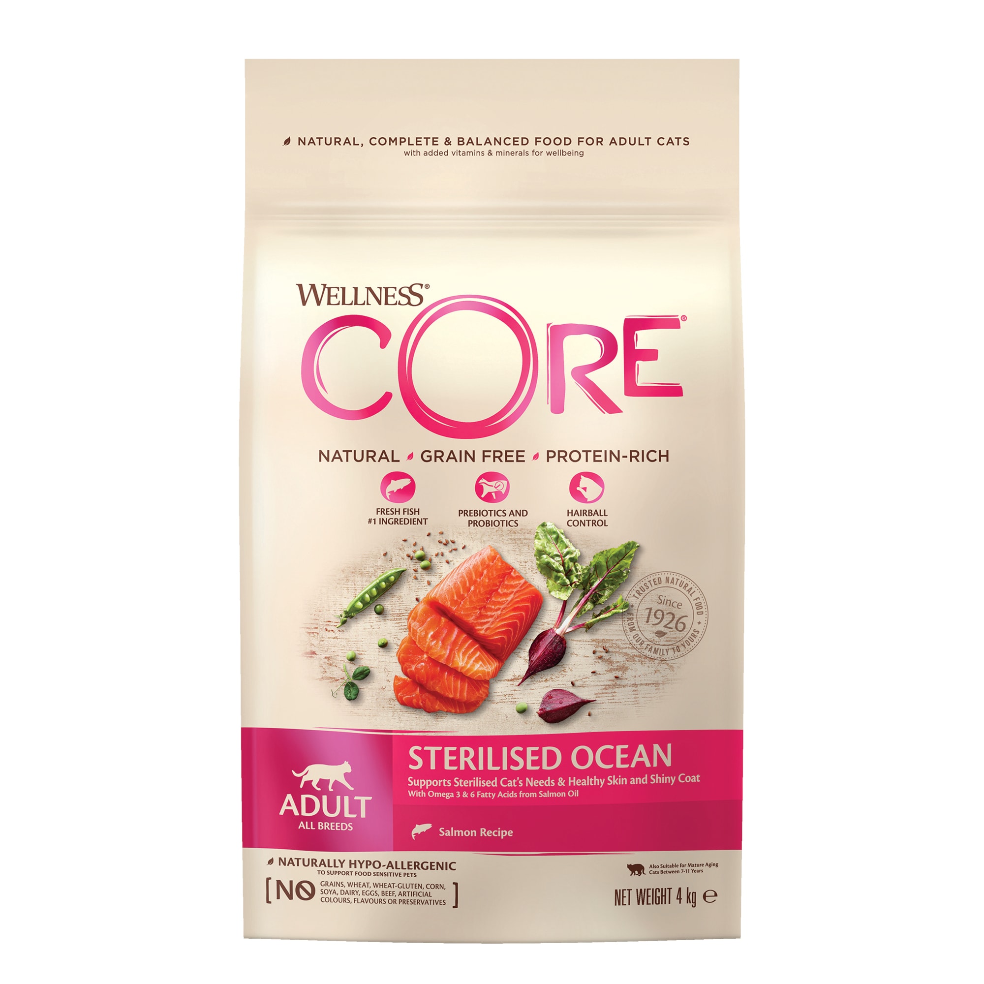 Core cat adult steriliserad lax 4kg