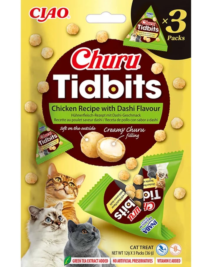 Churu Tidbits Chicken With Dashi 3x12g