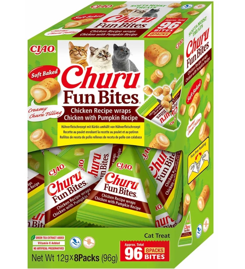 Churu Fun Bites Chicken With Pumpkin 8x12g