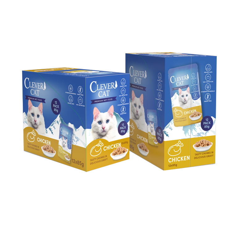 Clever Cat Våtfoder Chicken 12x85g