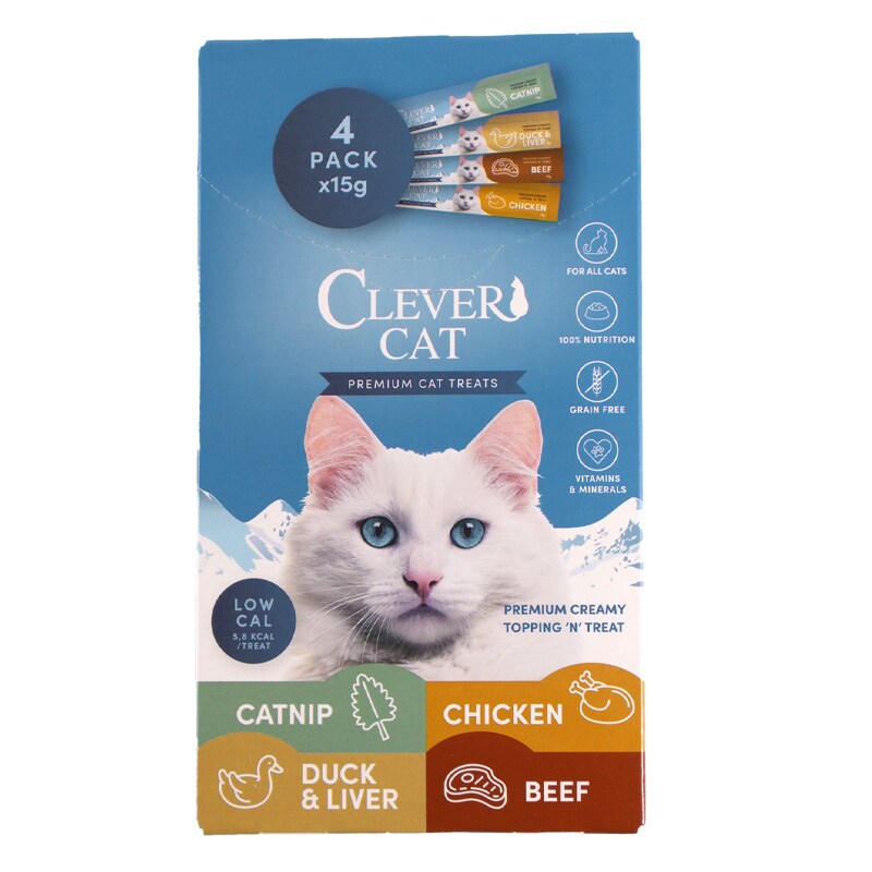 Clever Cat Creamy Mix 4-pack