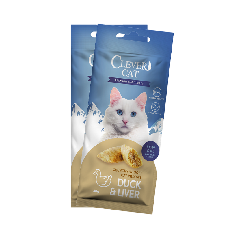 Clever Cat Pillows Duck&Liver 30g