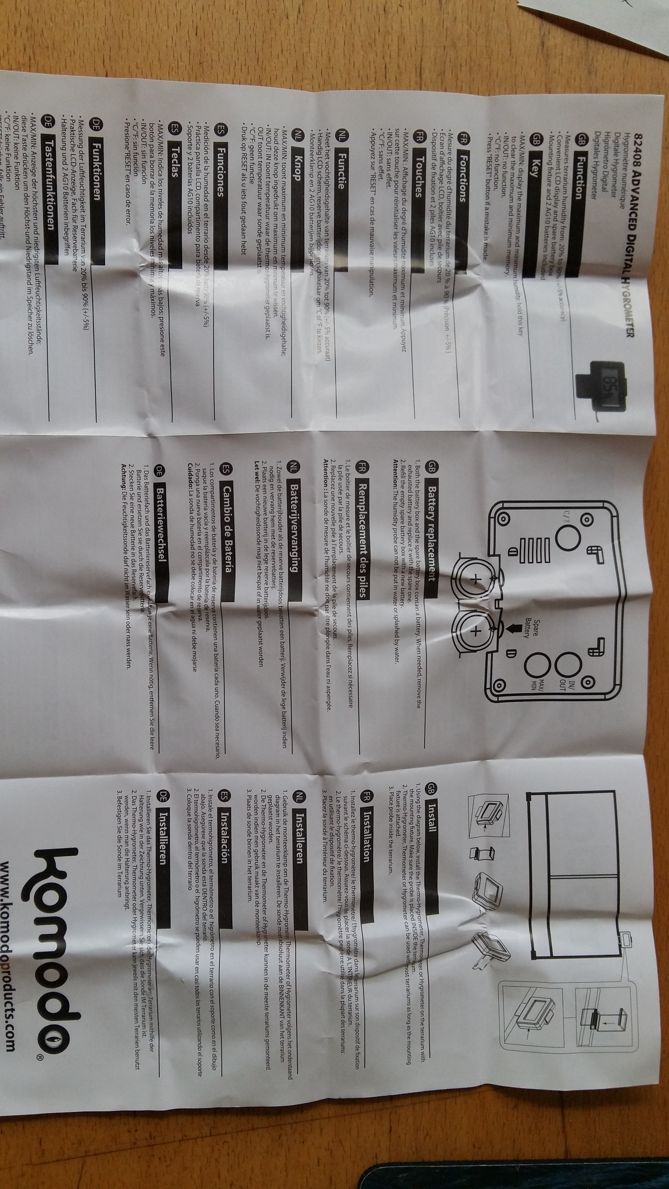 Termometer/Hygrometer digital Advanced - 2