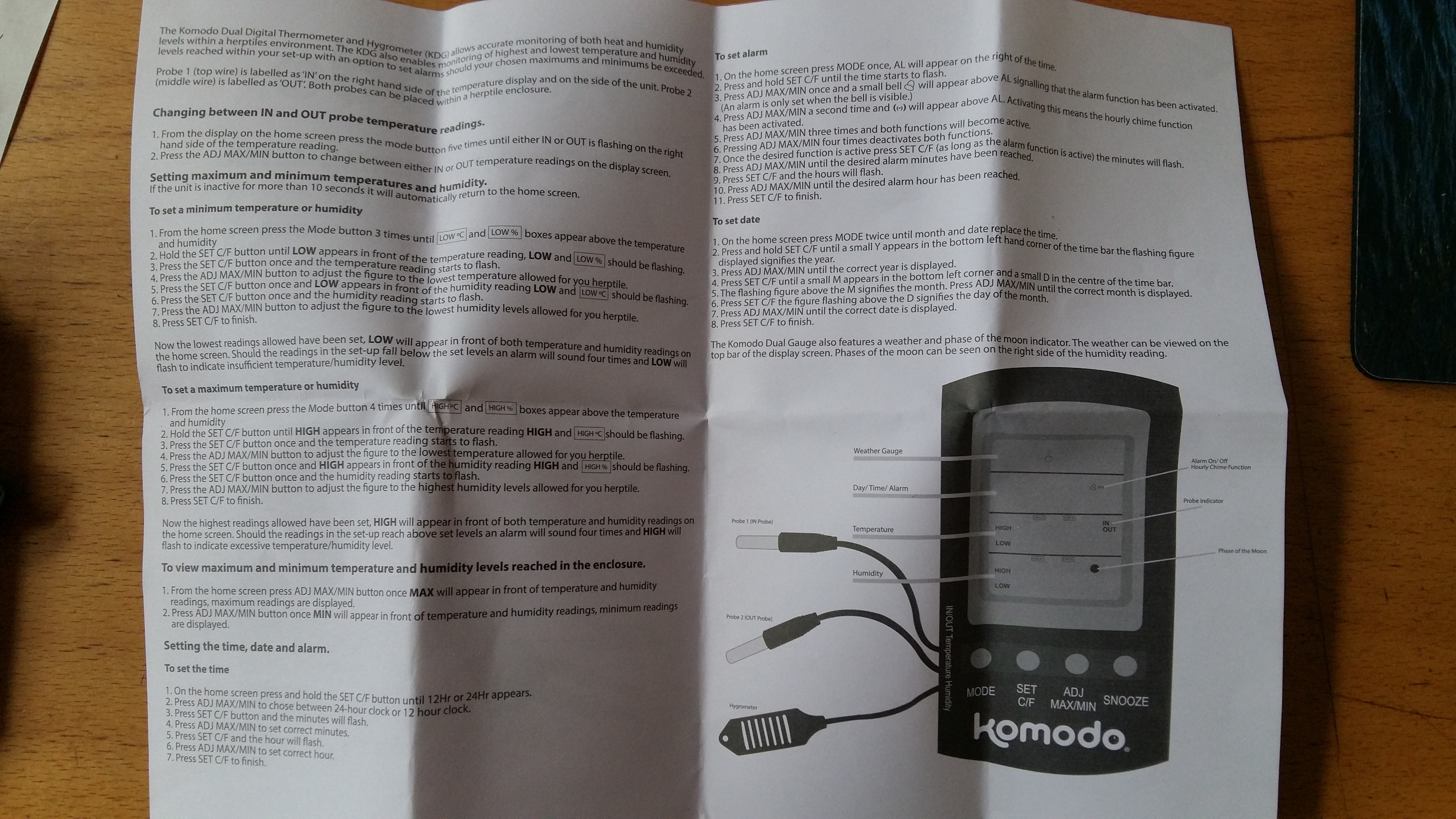 Termometer/Hygrometer combi digital - 2