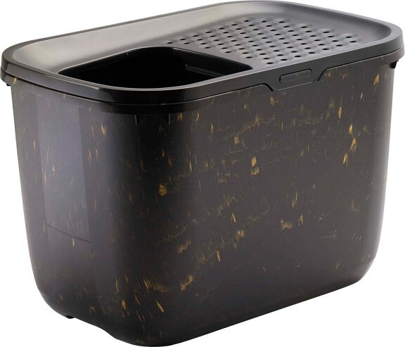 Toalåda Hop in Svart/Guld Marble