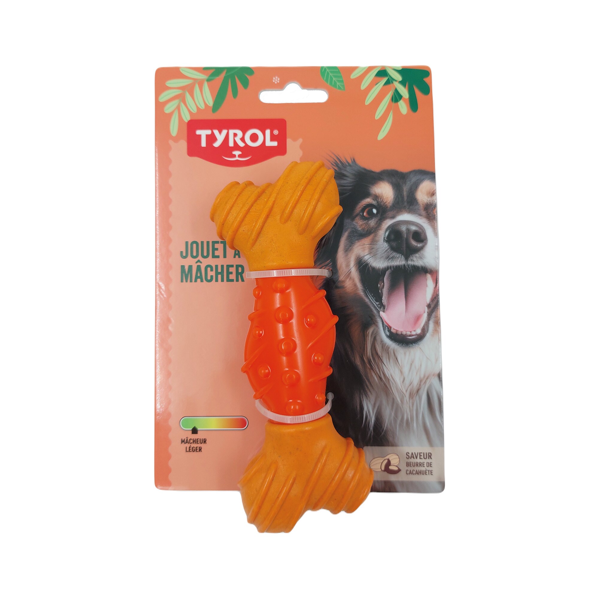 Hundtugg bambu/gummi Small 15cm