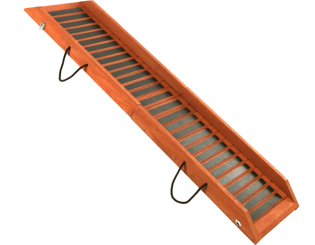 Bilramp i trä för hund 120x30cm - 2