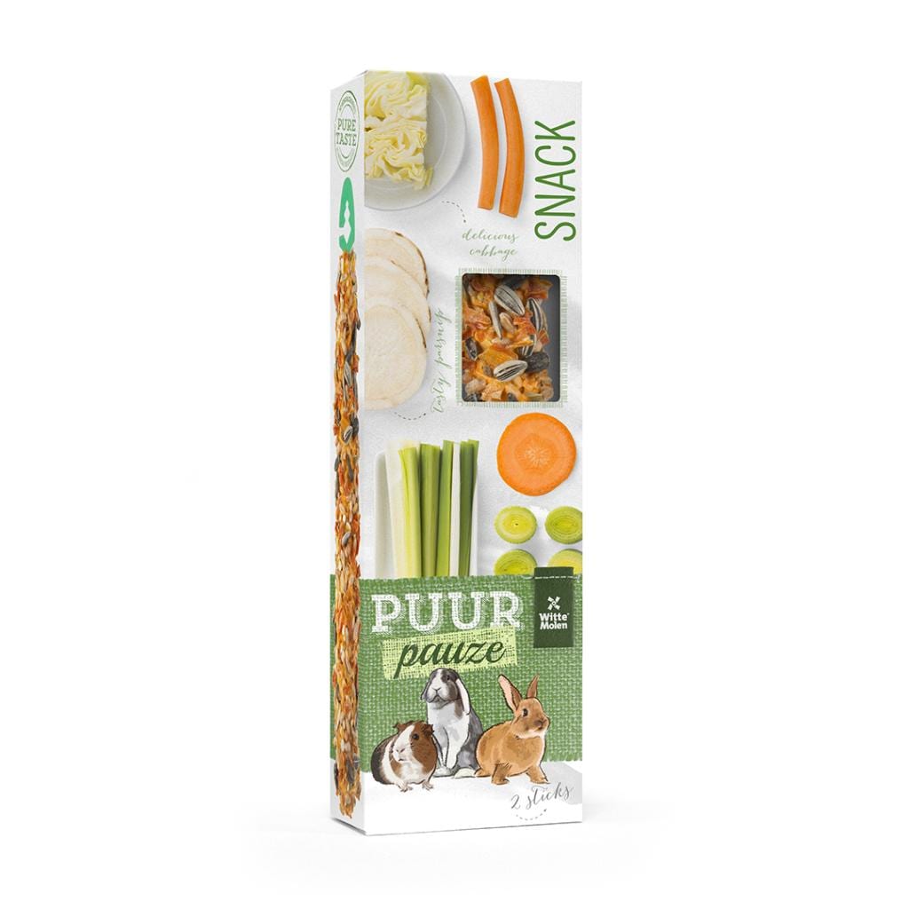 Puur Sticks Parsnip/Cabbage 2-pack