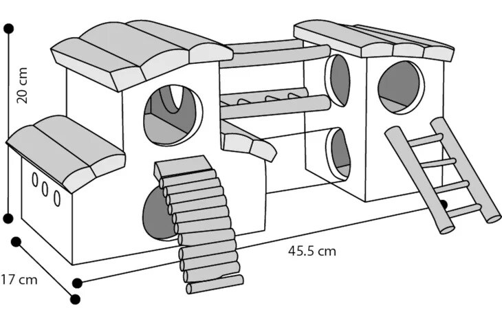 Playground House 45,5x20x17cm - 2