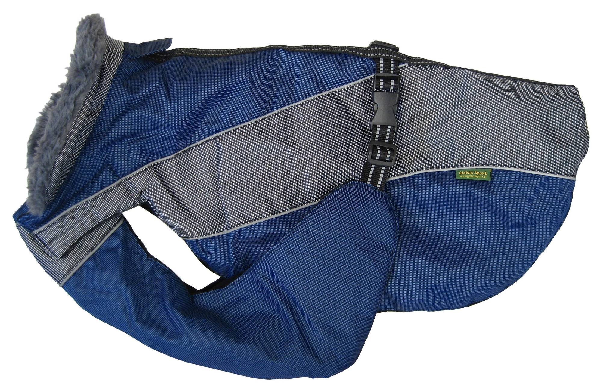 Vintertäcke fodrat marin/grå (9storlekar) - 2