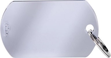 ID-bricka Basic Militär Krom Stor