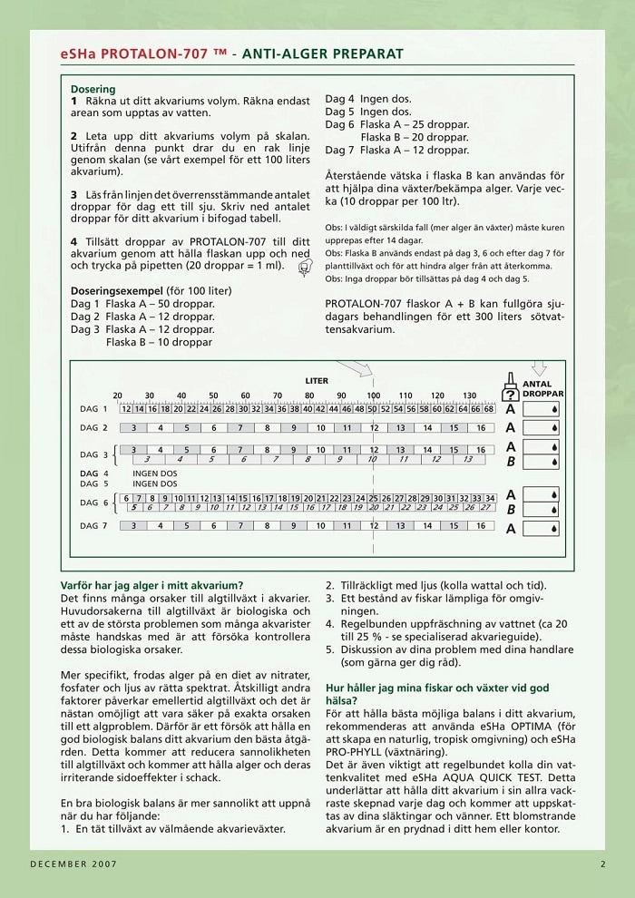 Esha Protalon Bredspektrum Algmedel 20ml