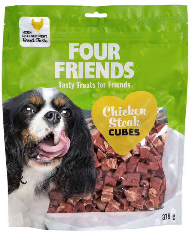 Four friends chicken steak cubes 375g
