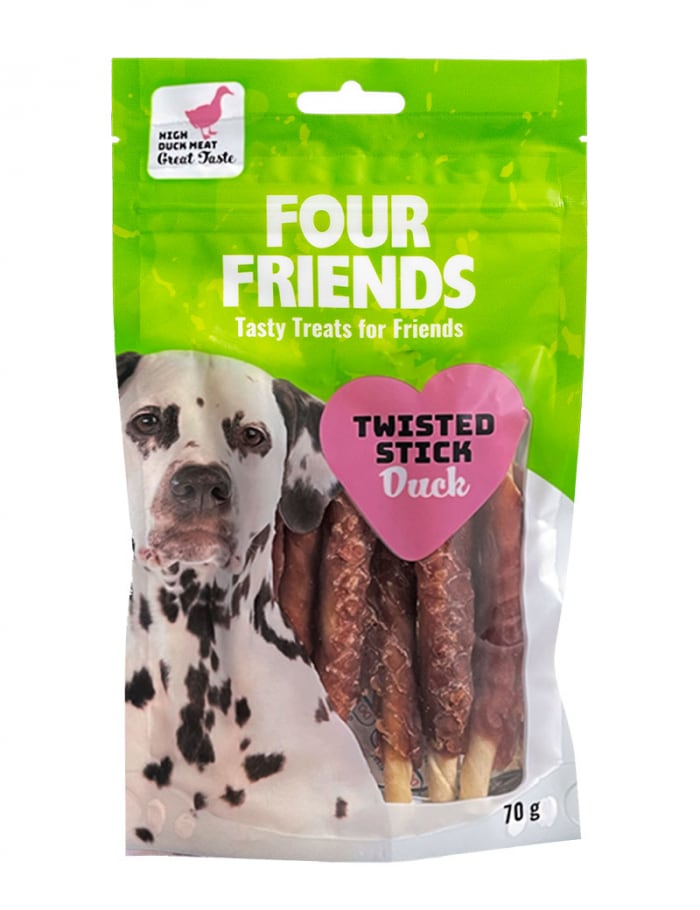 FourFriends Tuggpinnar med anka 12,5cm 7-pack/70g