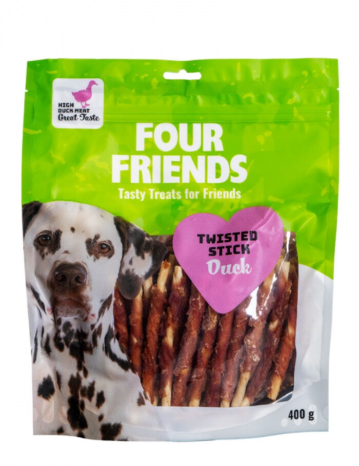 FourFriends Tuggpinnar med anka 12,5cm 40-p/400g