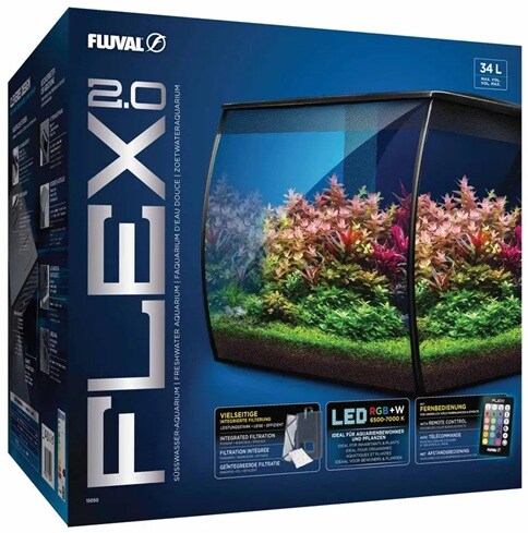 Fluval Flex 2.0 Led 34L svart