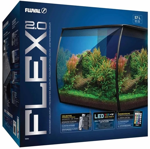 Fluval Flex 2.0 Led 57L svart