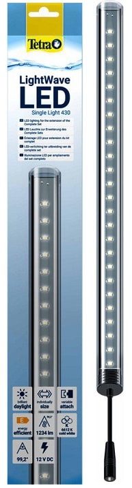 TetraTec Lightwave Led Singelrör, flera storlekar: 27-83cm