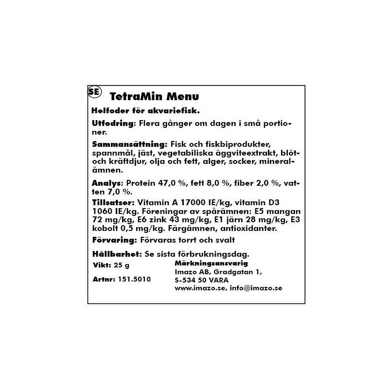 Tetra Menu 250ml, flera foder i en burk - 2