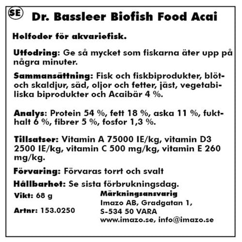 Munster Dr Bassleer Biofish Acai XL 68g - 2