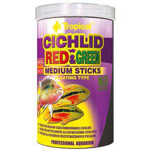 Tropical Cichlid Red & Green Medium Sticks 1000ml