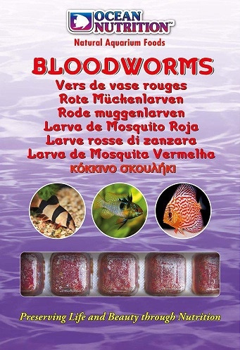 Fiskfoder Fryst ON Röda Mygglarver 100g