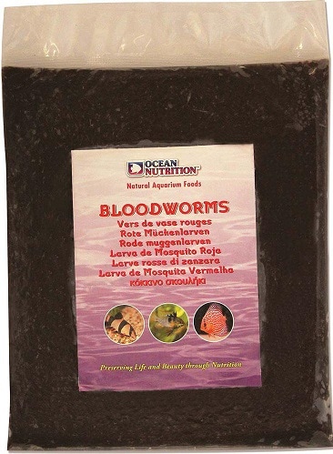 Fiskfoder Fryst ON Röda Mygglarver 454g Flatpack