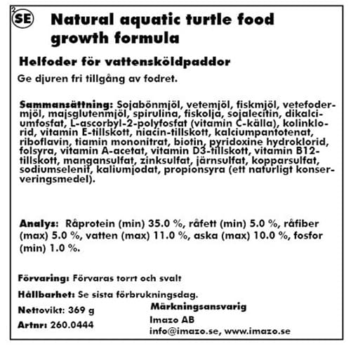 ZooMed Aquatic Turtle Growth 369g 5-15cm - 2