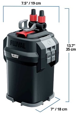 Fluval ytterfilter 107 - för akv 40-130L - 2