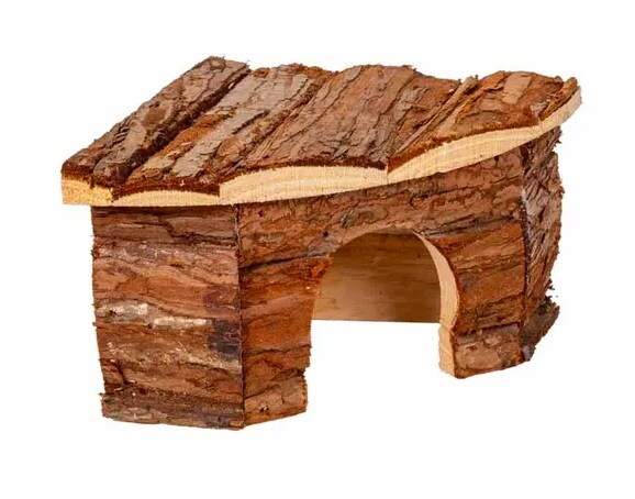 Natural Wooden Hörnhus 22x10x15cm