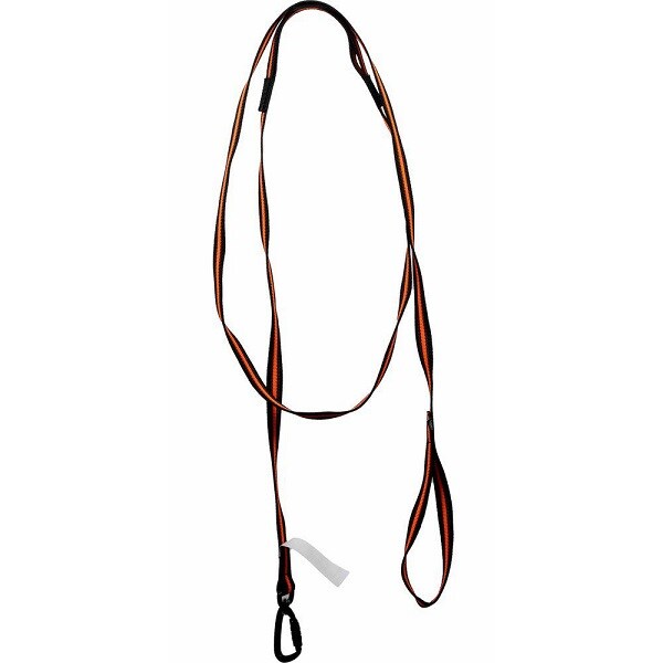 Nylonkoppel supergrip Twistlock Svart/Orange 20mm/250cm