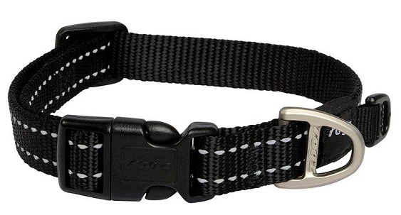 Rogz Halsband med reflex svart - 2