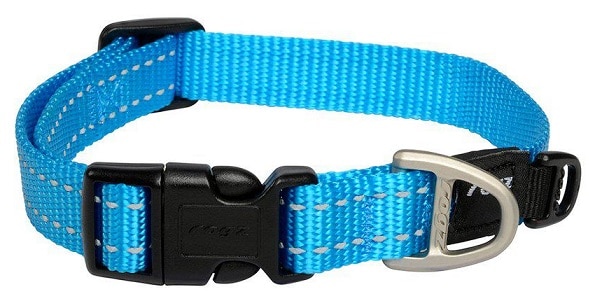 Rogz Halsband med reflex turkos - 2