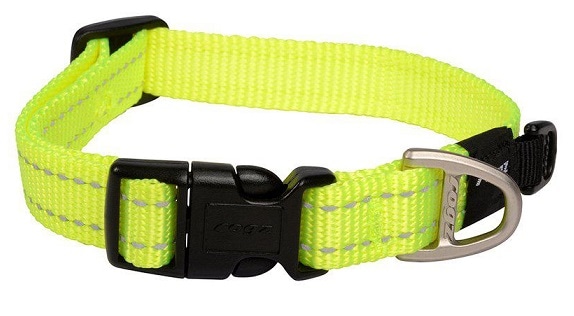Rogz Halsband med reflex Gul - 2
