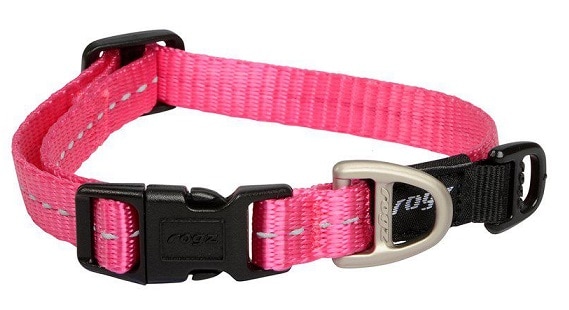 Rogz Halsband med reflex rosa
