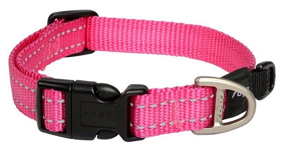 Rogz Halsband med reflex rosa - 2