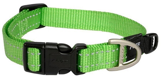 Rogz Halsband med reflex lime - 2